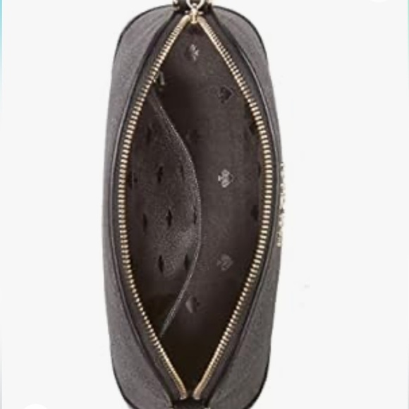 Kate Spade New York Tinsel Small Dome Crossbody in Black Glitter, Black - Picture 5 of 14